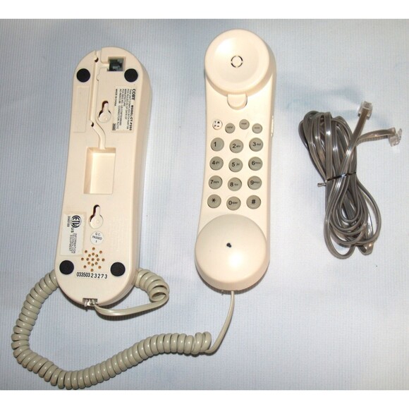 Coby CT-P260 White Streamline Phone Desk/Wall Mountable Lighted Keypad w/cord - Picture 1 of 2
